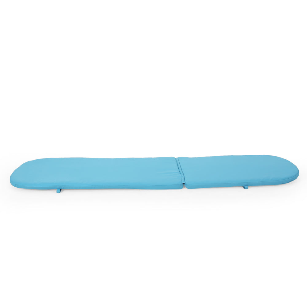 English Elm Christopher Knight Home® - 68020.00Cush-Blu Stylish Blue Chaise Lounge Cushions For Outdoor Relaxation, Set Of 2 - Water-Resistant! N775P230183U