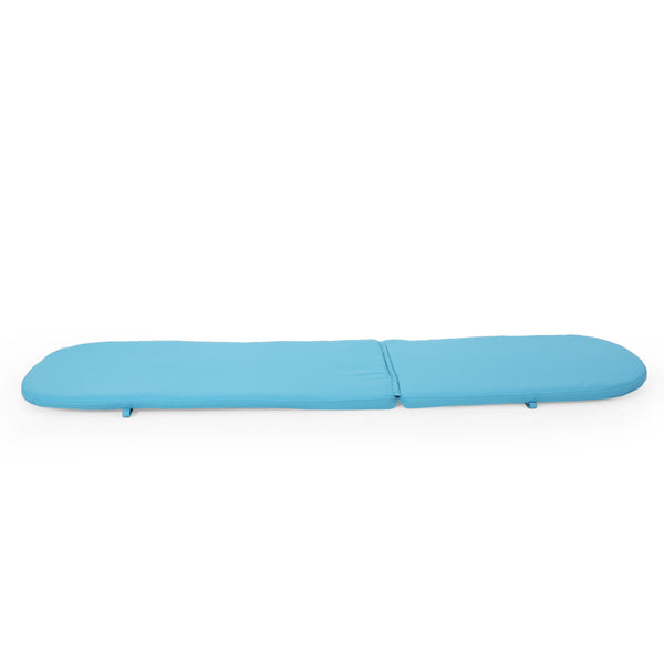 English Elm Christopher Knight Home® - 68020.00Cush-Blu Stylish Blue Chaise Lounge Cushions For Outdoor Relaxation, Set Of 2 - Water-Resistant! N775P230183U