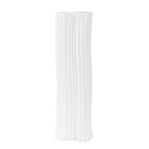 Howard Elliott Hirst Contemporary Vase - Unique Abstract Design With Intricate Details For Modern Home Decor White Ceramic 28026-howard-elliott
