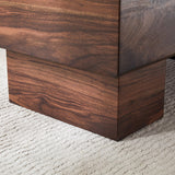 English Elm Modern Simple Walnut Colored Texture Sticker Mdf Coffee Table - 43.3"X21.6"X17.2" Practical Model.Making It An Ideal Addition To Any Living Room Or Apartment.