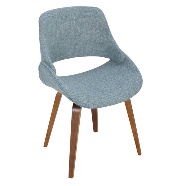 English Elm Dining/accent Chair Solid Wood Tapered Legs Cream Upholstery Mid-century Modern Seating B202P471318