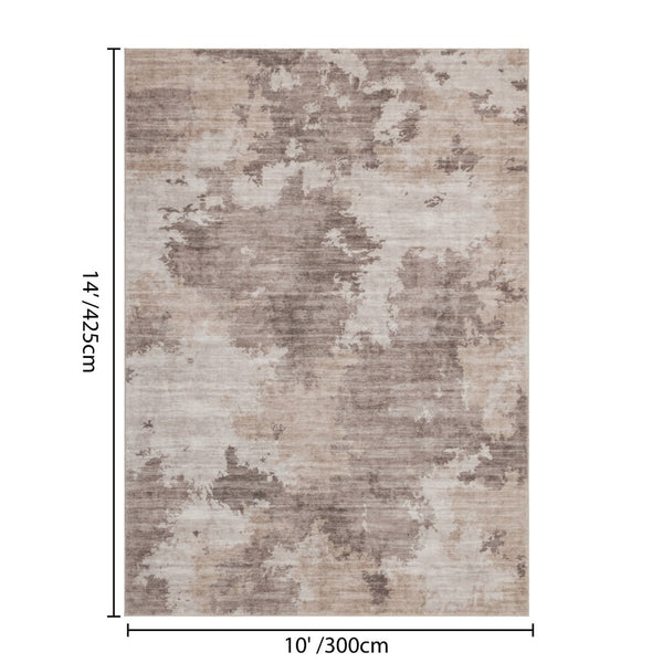English Elm Crystal Abstract Low Pile Area Rug Modern Graphic Design for Living and Dining Spaces Beige B186P479419