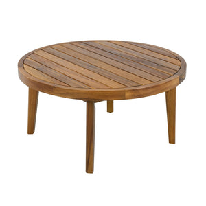 English Elm Outdoor Acacia Wood Loveseat Set with Rope Woven Panels and Matching Coffee Table Beige,Teak N768P408131T