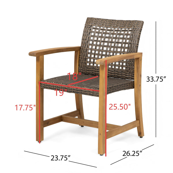 English Elm Christopher Knight Home® - 7-Piece Acacia Wood Outdoor Dining Set with 72" Slatted Table & 6 Cushioned Chairs, Durable Patio Entertaining Ready Mocha,Teak N779P266069N_60400.00MCA-3