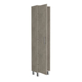 English Elm Cabinet Buccan Storage, Garage, Concrete Gray