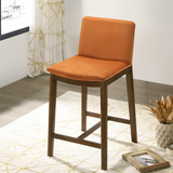 English Elm Ashcroft Furniture - Shannon Counter Chair In Burnt Orange Velvet