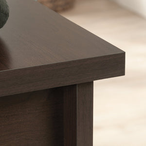 English Elm L-Shaped Desk In Elegant Brown Finish - Spacious Work Surface With Storage & Cable Management Solutions B356P367840