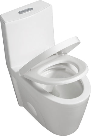 English Elm One-piece Elongated Porcelain Toilet Dual Flush Ada Comfort Height Soft Close Seat W1920P425613