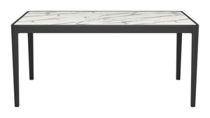 Tokai Dining Table White 110087 Zuo Modern