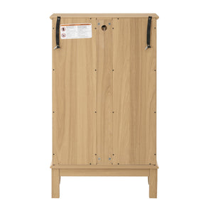 English Elm 2 Doors Curio Cabinet With Lighted Display & Mirrored Back, Adjustable Shelves - Oak Elegance For Home W2275P178895