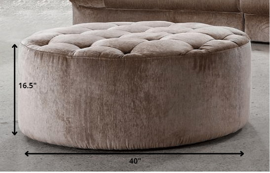 Homeroots 40" Purple Velvet Footstool Ottoman   282513