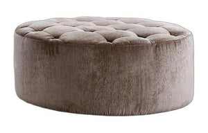 Homeroots 40" Purple Velvet Footstool Ottoman   282513