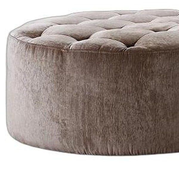 Homeroots 40" Purple Velvet Footstool Ottoman   282513
