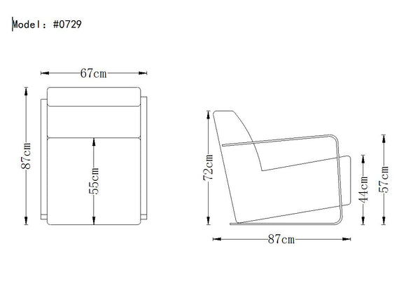 Homeroots Modern Black Leather And Chrome Accent Chair   282519
