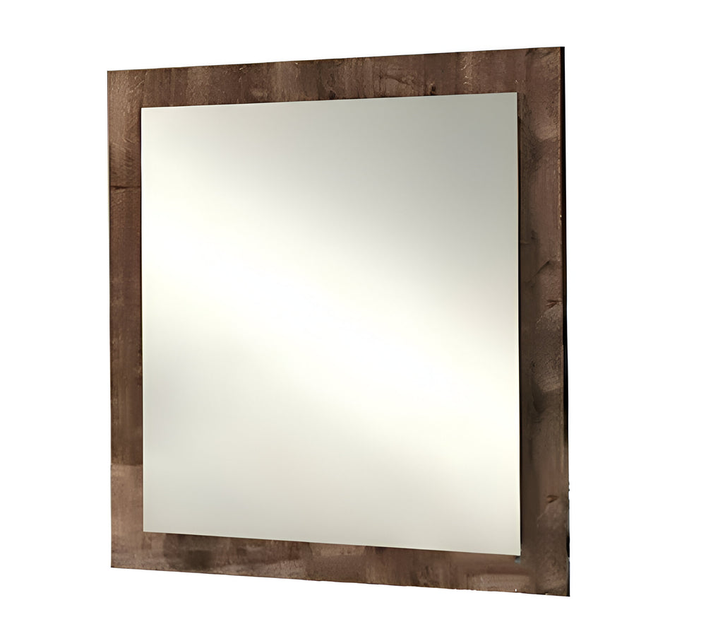 Homeroots 41" Brown Framed Dresser Mirror  Mdf 282561