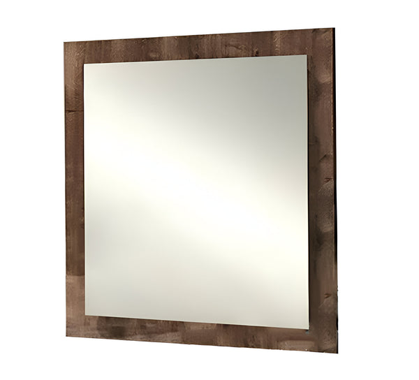 Homeroots 41" Brown Framed Dresser Mirror  Mdf 282561