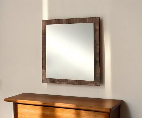 Homeroots 41" Brown Framed Dresser Mirror  Mdf 282561