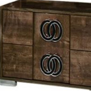 20 Inch Wood Nightstand Compact Bedside Storage Table for Modern Bedroom Decor and Style