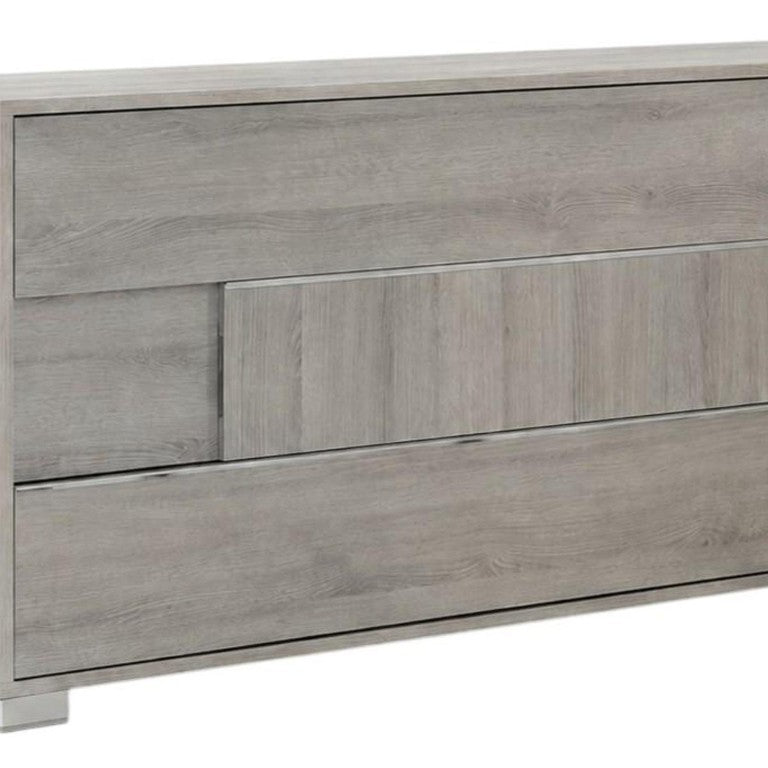 HomeRoots 66 Inch Wide Gray Wood Six Drawer Dresser for Spacious Bedroom Organization 282575