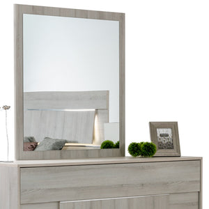 Homeroots 66" Gray Three Drawer Double Dresser  Manufactured Wood 282575