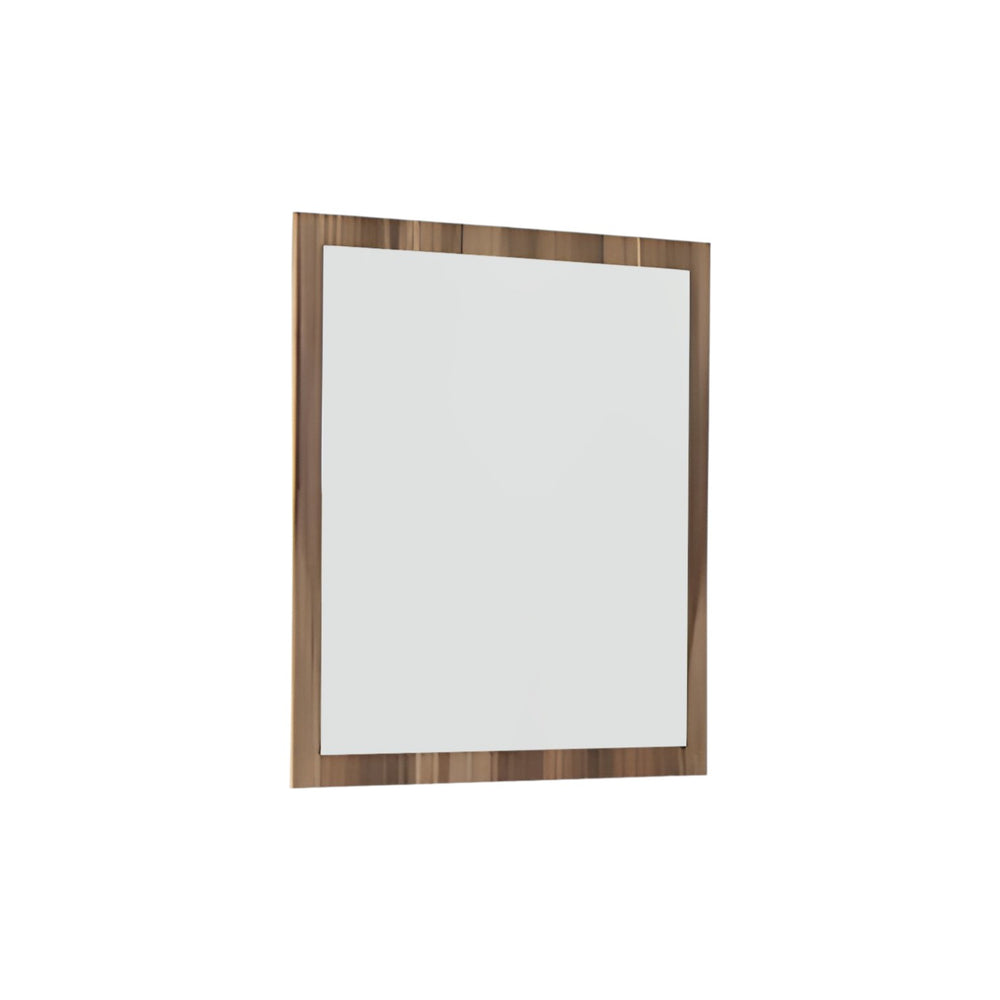 Homeroots 41" Natural Wood Framed Accent Mirror  Glass,Veneer 282583