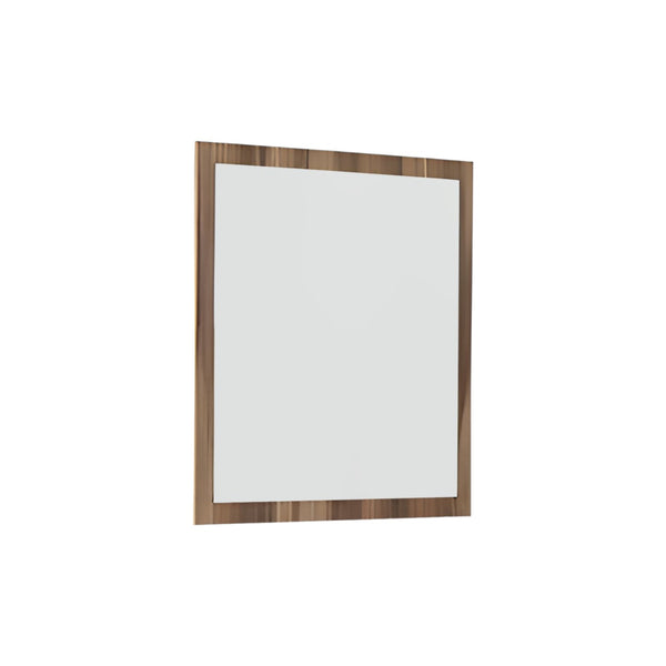 Homeroots 41" Natural Wood Framed Accent Mirror  Glass,Veneer 282583