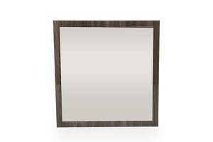 Homeroots 41" Grey Mdf  Veneer  And Glass Mirror  Mdf 282605