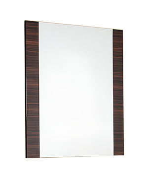 Homeroots 45" Ebony Framed Accent Mirror Ebony Mdf 282616