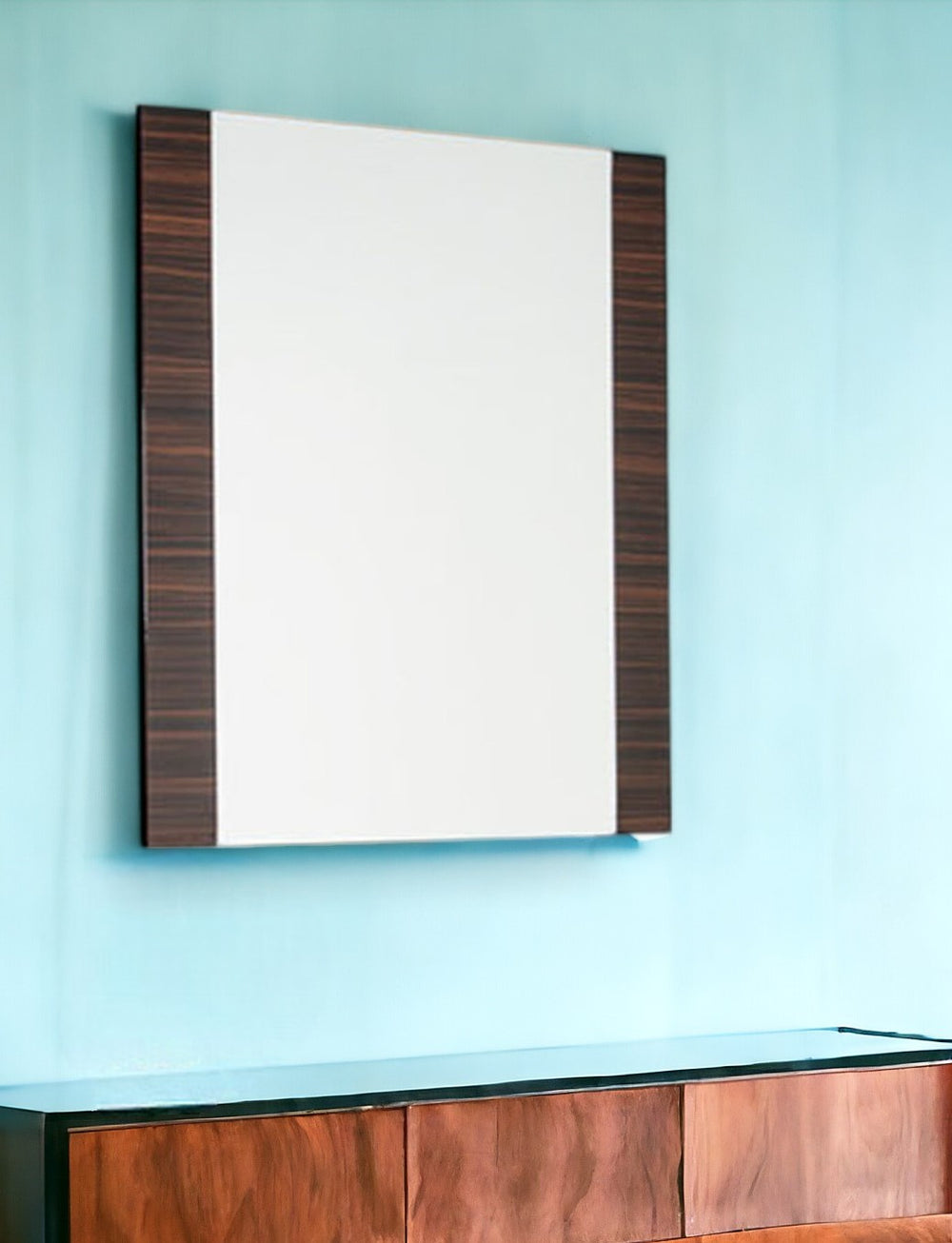 Homeroots 45" Ebony Framed Accent Mirror Ebony Mdf 282616