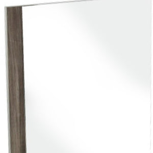 HomeRoots 41" Stylish Mounted Dresser Mirror – Industrial Design with Durable Frame for a Modern Bedroom Touch Grey 282644