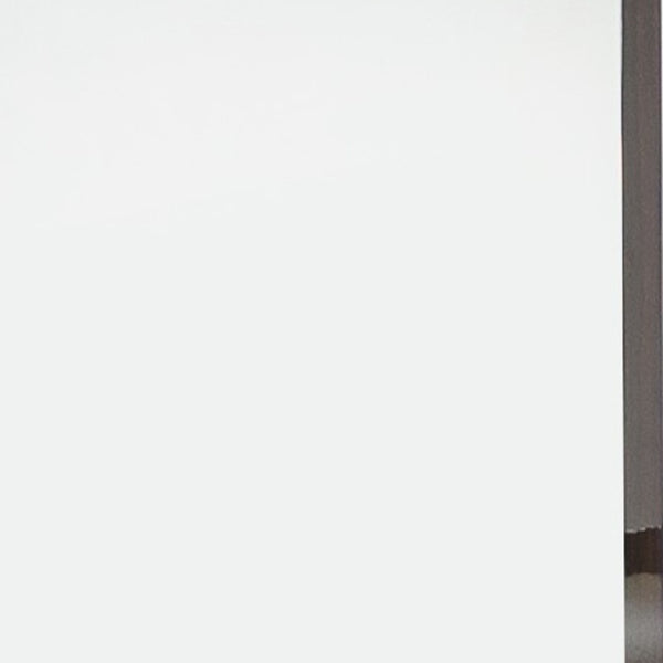 HomeRoots 41" Ebony Wood Framed Mounted Dresser Mirror – Timeless Industrial Style Enhancing Any Bedroom Decor 282659