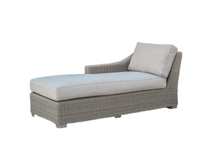 Homeroots Three Piece Outdoor Gray Rattan Sectional Seating Group With Beige Cushions  Aluminum 282706