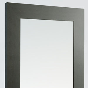 Homeroots 79" Wenge Mdf  Veneer  And Glass Mirror  Wood 282736