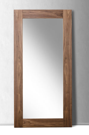 Homeroots 79" Brown Framed Full Length Hanging Mirror  Wood 282737