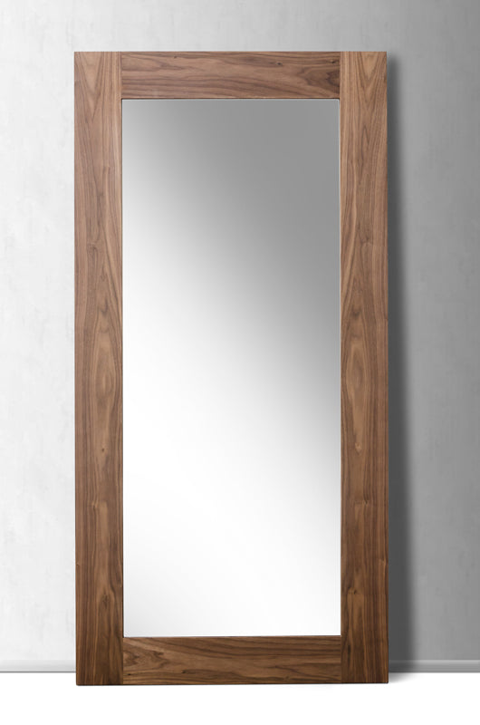 Homeroots 79" Brown Framed Full Length Hanging Mirror  Wood 282737