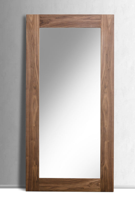 Homeroots 79" Brown Framed Full Length Hanging Mirror  Wood 282737