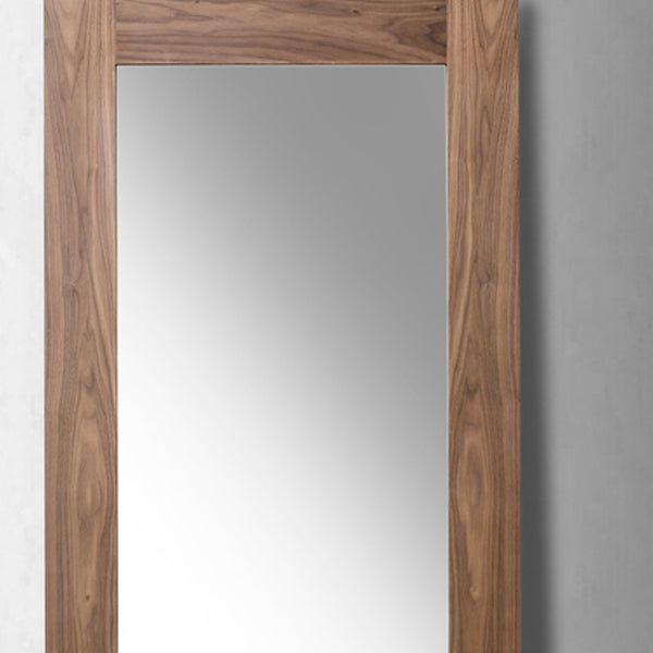 Homeroots 79" Brown Framed Full Length Hanging Mirror  Wood 282737