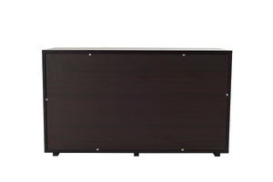 Homeroots 43" Dark Brown Mdf Three Drawer Dresser  Manufactured Wood 282739
