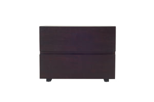 Homeroots 18" Wenge Veneer And Mdf Nightstand   282741
