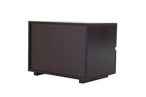 Homeroots 18" Wenge Veneer And Mdf Nightstand   282741