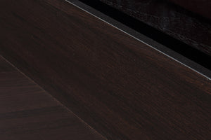 Homeroots 18" Wenge Veneer And Mdf Nightstand   282741