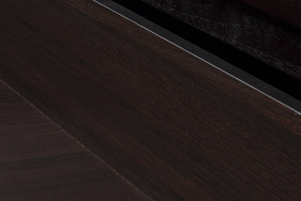 Homeroots 18" Wenge Veneer And Mdf Nightstand   282741