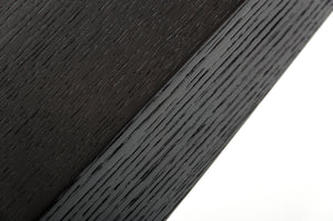 Homeroots 30" Wenge Veneer And Steel Console Table   282774