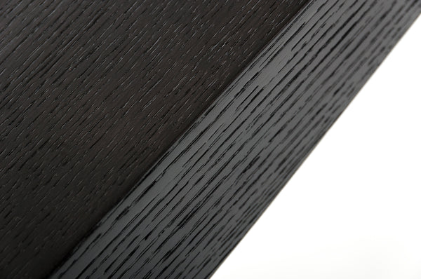 Homeroots 30" Wenge Veneer And Steel Console Table   282774