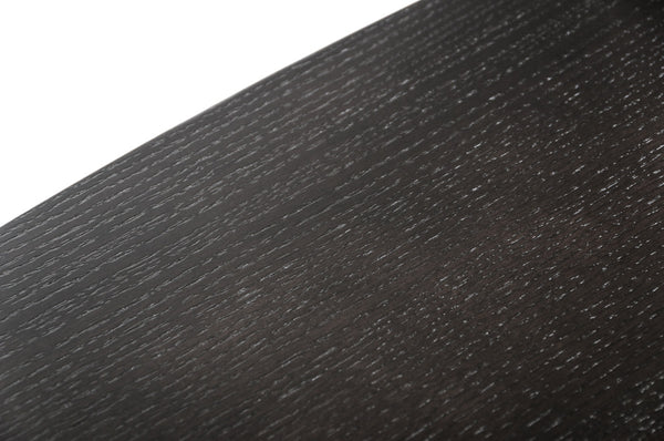 Homeroots 30" Wenge Veneer Oval Dining Table  Wood,Manufactured 282791