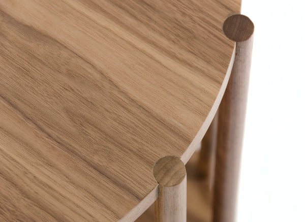 Homeroots 19" Walnut Wood End Table   282805