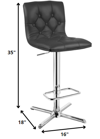 Homeroots " Bar Chair  Steel 282957