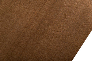 Homeroots 30" Walnut Wood And Stainless Steel Dining Table  Wood 283018