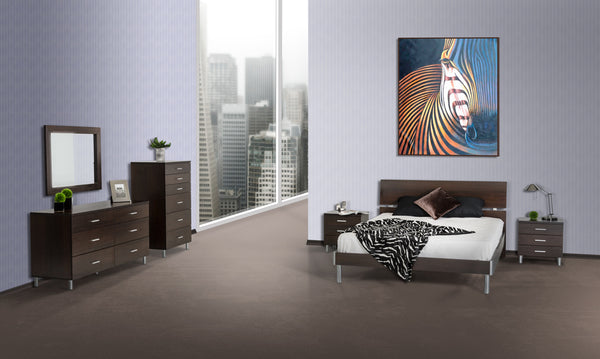 Homeroots 39" Ebony Square Wood Framed Dresser Mirror  Mdf 283033