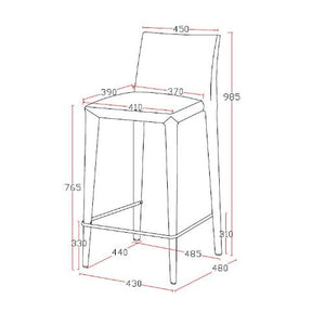 Homeroots " Bar Chair  Metal 283131